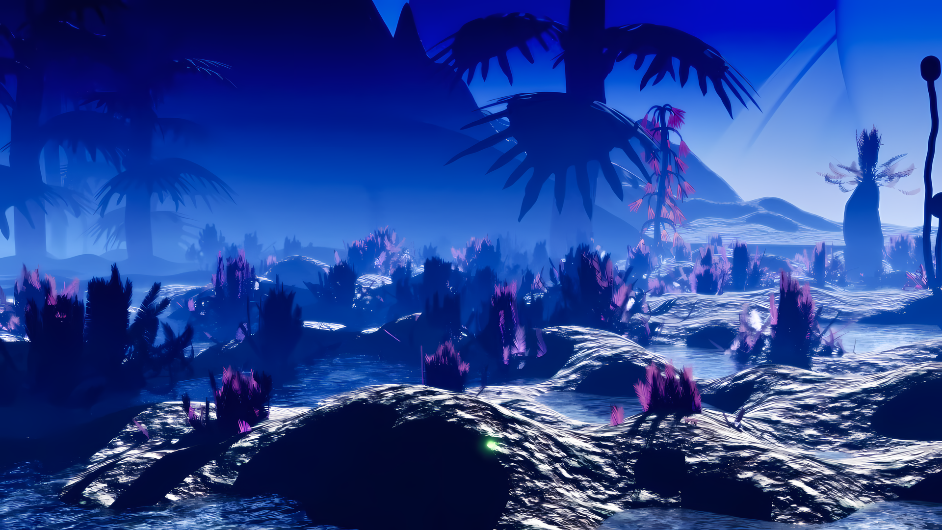 Digital artwork titled Alien Landscape