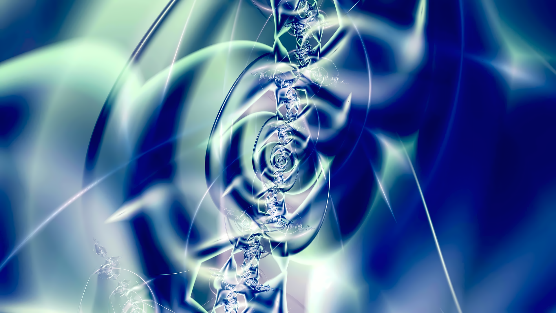 Digital artwork titled Blue Rose